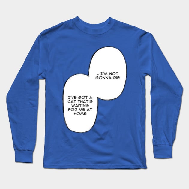 Cat Lovers Quote - Manga Long Sleeve T-Shirt by Hindone